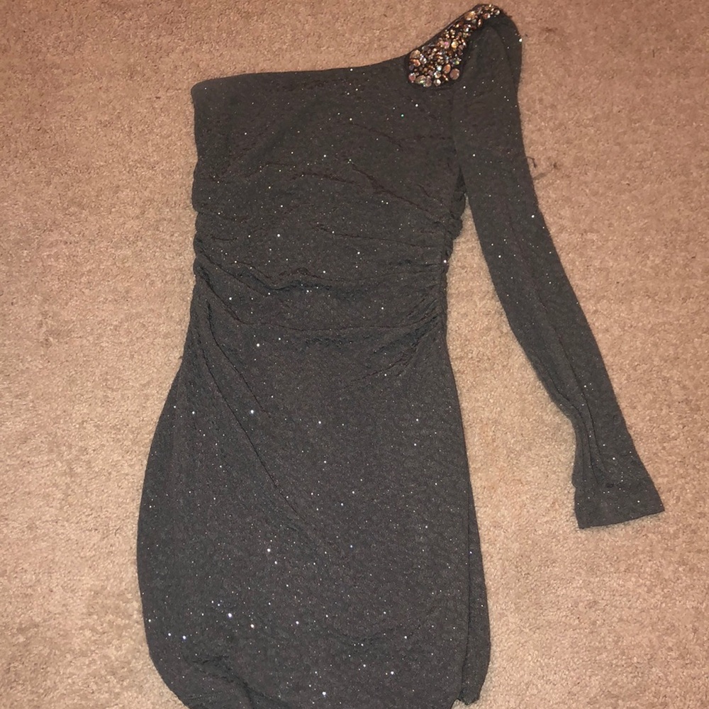 Sparkly grey dress